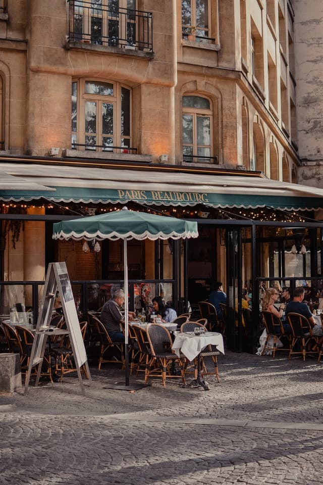 Typical restaurant from France